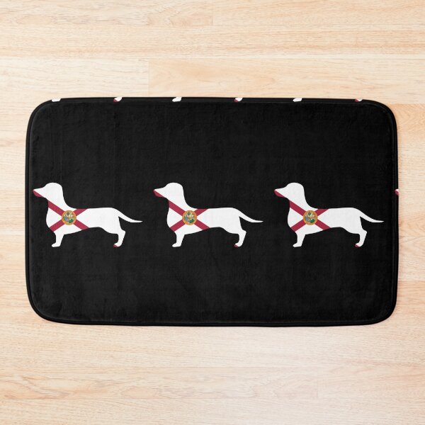 Item preview, Florida Dachshund Flag designed and sold by Wienerful.