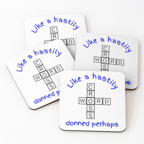 Item preview, Like A Hastily Donned Perhaps Crossword designed and sold by Fatimalak.