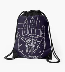 Chart of the Hand - fortune-telling Drawstring Bag