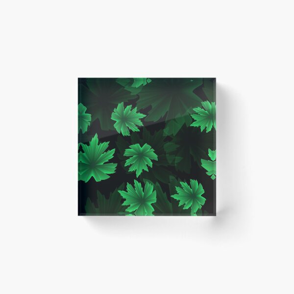 Item preview, Green leaves pattern   designed and sold by Galina Kostyaeva.