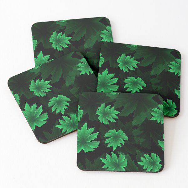 Item preview, Green leaves pattern   designed and sold by Galina Kostyaeva.