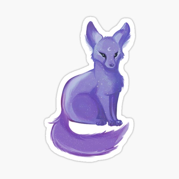 Cosmic Fox - Lunar Lavender Sticker