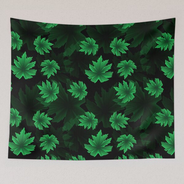 Item preview, Green leaves pattern   designed and sold by Galina Kostyaeva.