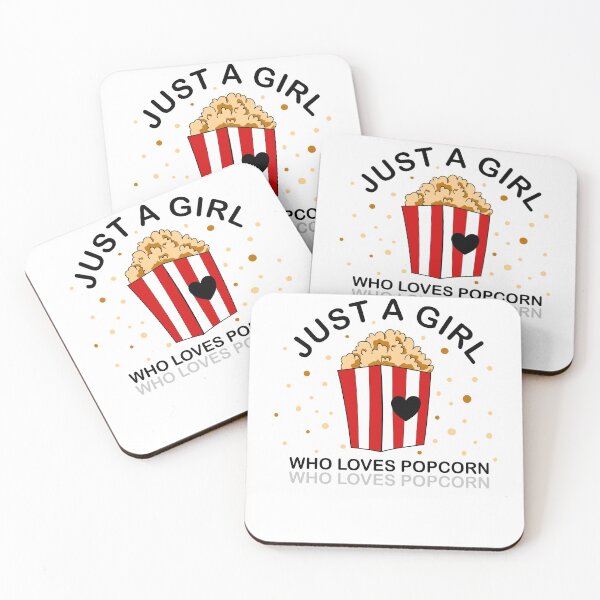 Item preview, Womens Just a Girl Who Loves Popcorn designed and sold by taby2you.