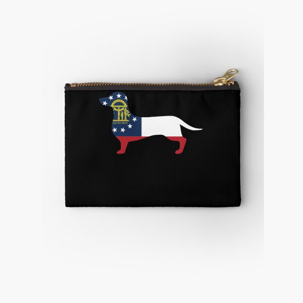 Item preview, Georgia Dachshund Flag designed and sold by Wienerful.