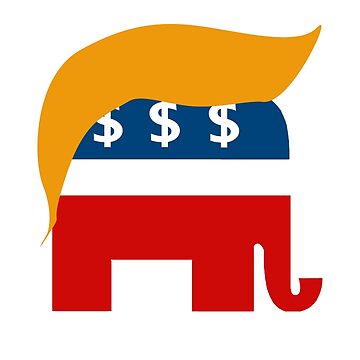 Artwork thumbnail, Greedy Trump Republican by partyfarty
