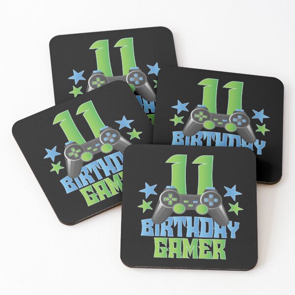 Item preview, 11th Birthday Gamer Boy 11 Years Old Video Game Lover Party print designed and sold by Grabitees.