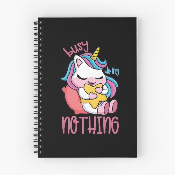 Item preview, Busy Doing Nothing - Unicorn designed and sold by tridentfoundry.