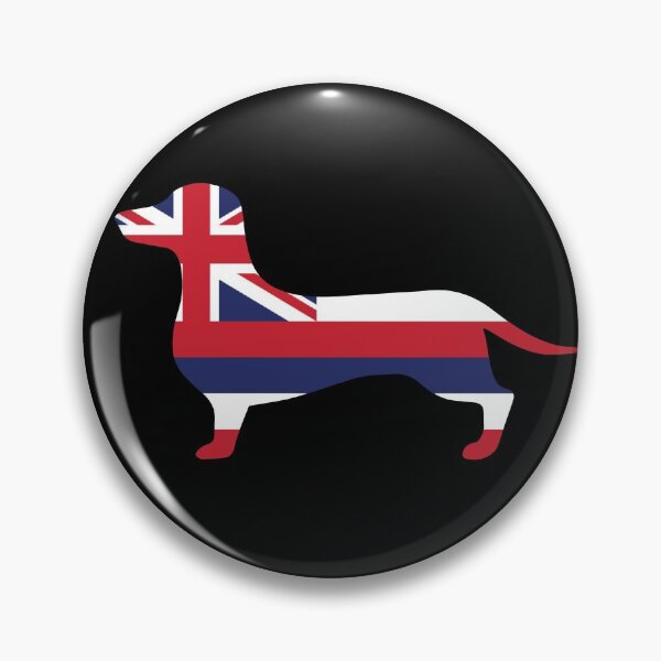 Item preview, Hawaii Dachshund Flag designed and sold by Wienerful.