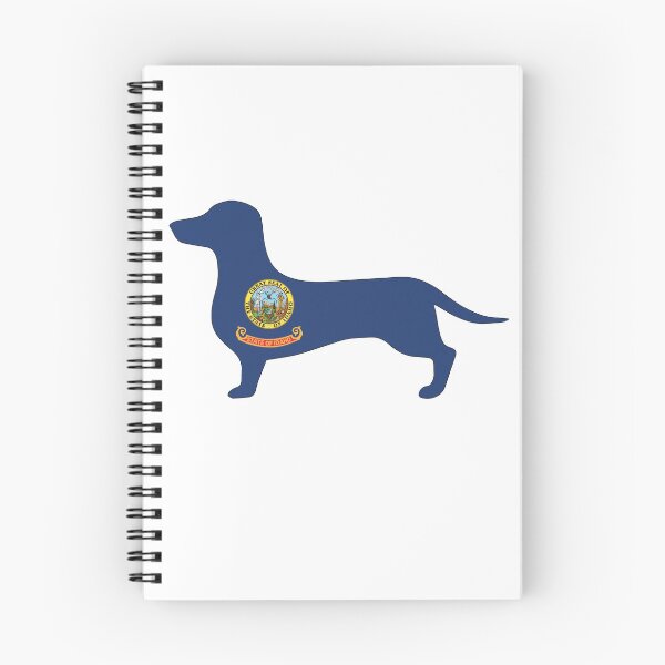 Item preview, Idaho Dachshund Flag designed and sold by Wienerful.