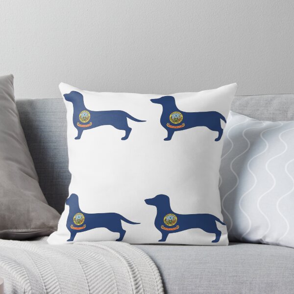 Item preview, Idaho Dachshund Flag designed and sold by Wienerful.