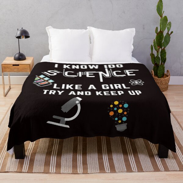 Item preview, I know I do science like a girl try and keep up designed and sold by YourgiftShop.