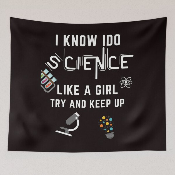 Item preview, I know I do science like a girl try and keep up designed and sold by YourgiftShop.