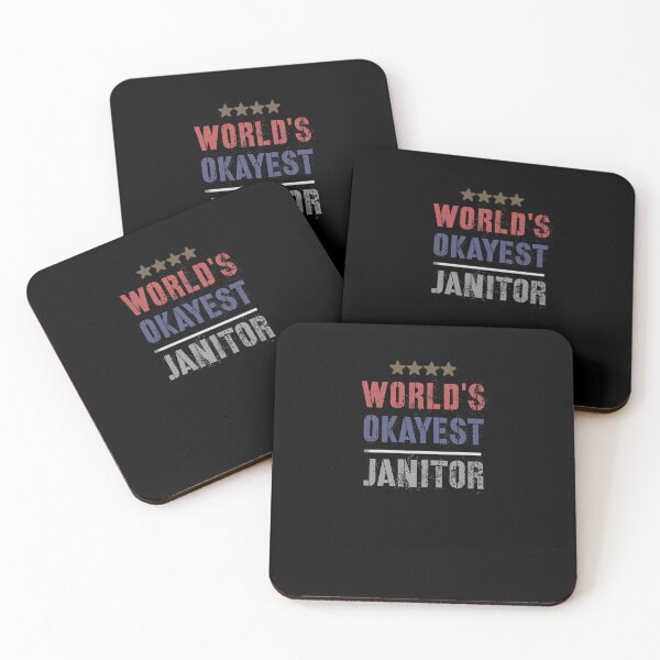 Item preview, WORLDS OKAYEST JANITOR designed and sold by 30-Merch.