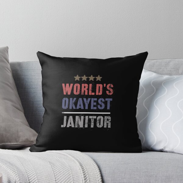 Item preview, WORLDS OKAYEST JANITOR designed and sold by 30-Merch.