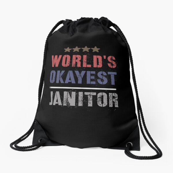 Item preview, WORLDS OKAYEST JANITOR designed and sold by 30-Merch.
