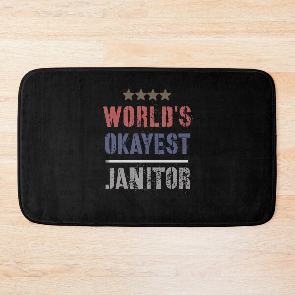 Item preview, WORLDS OKAYEST JANITOR designed and sold by 30-Merch.