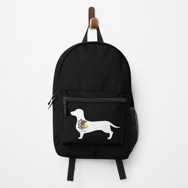 Item preview, Illinois Dachshund Flag designed and sold by Wienerful.