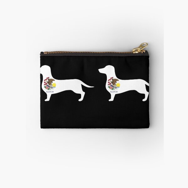 Item preview, Illinois Dachshund Flag designed and sold by Wienerful.