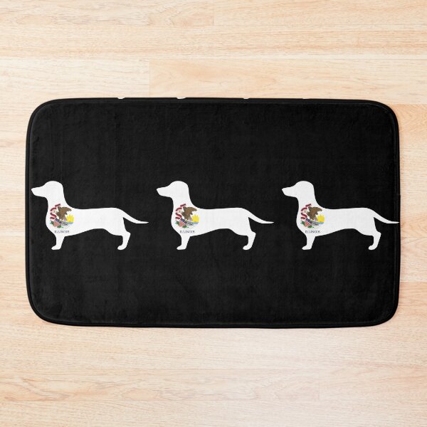 Item preview, Illinois Dachshund Flag designed and sold by Wienerful.