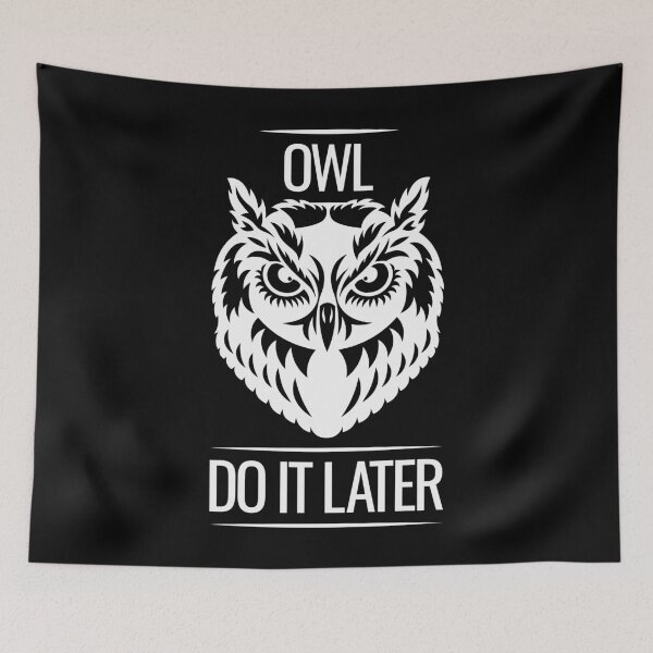 Item preview, Owl Do It Later designed and sold by henrymencia.