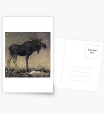 John Bauer, the Elk 2 Postcards