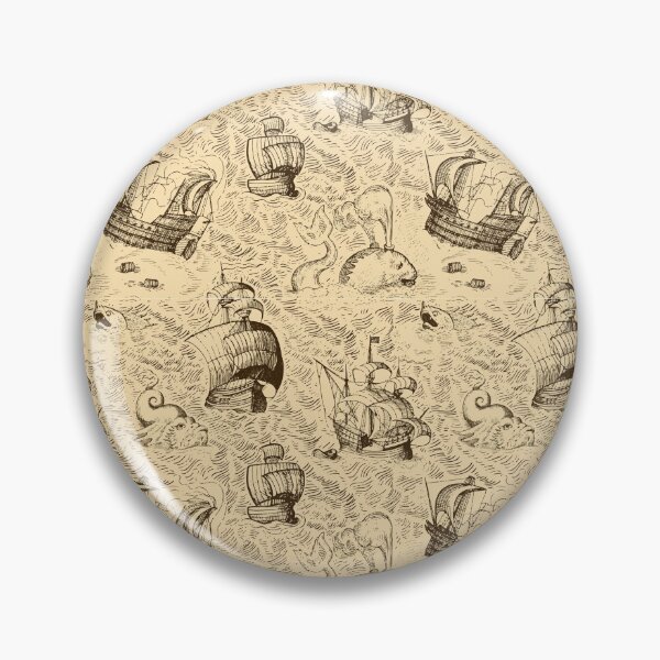 Item preview, Old style ocean pattern designed and sold by kanugi.