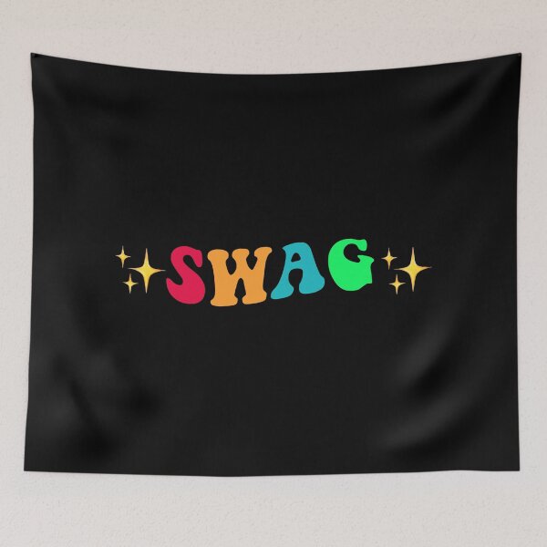 Item preview, swag with sparkles funny tiktok text  designed and sold by stickersbyro ☆.