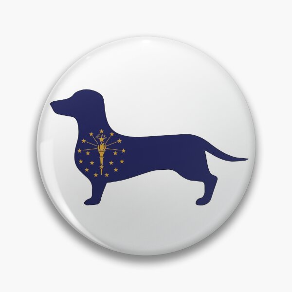 Item preview, Indiana Dachshund Flag designed and sold by Wienerful.
