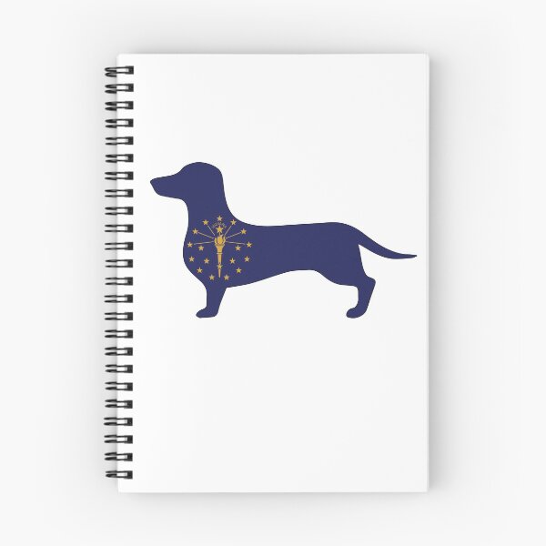 Item preview, Indiana Dachshund Flag designed and sold by Wienerful.