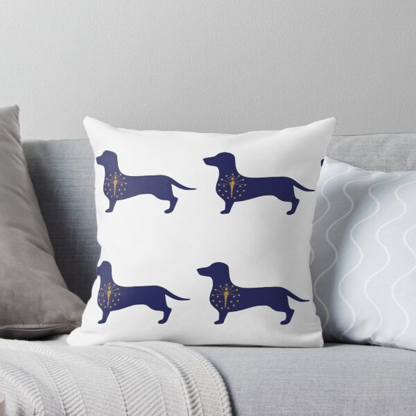 Item preview, Indiana Dachshund Flag designed and sold by Wienerful.