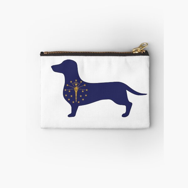 Item preview, Indiana Dachshund Flag designed and sold by Wienerful.