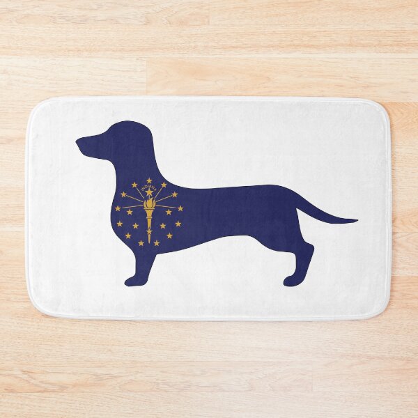 Item preview, Indiana Dachshund Flag designed and sold by Wienerful.