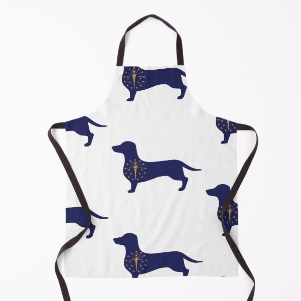 Item preview, Indiana Dachshund Flag designed and sold by Wienerful.