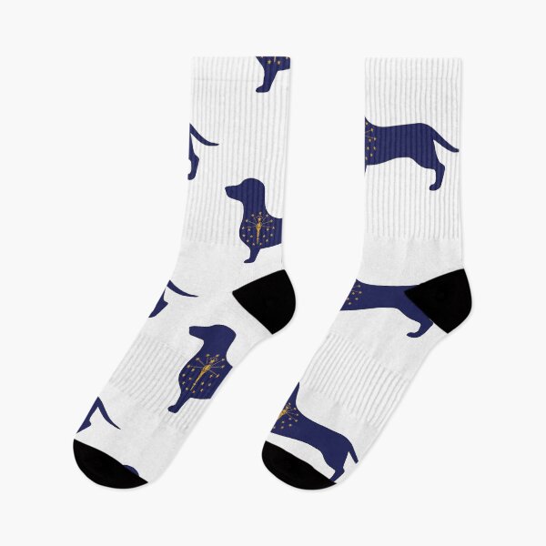 Item preview, Indiana Dachshund Flag designed and sold by Wienerful.