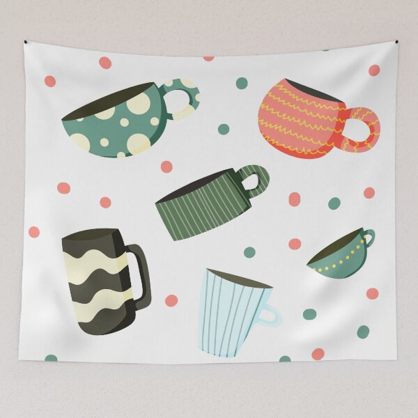 Item preview, The cute handdrawn cups designed and sold by irismoreau.