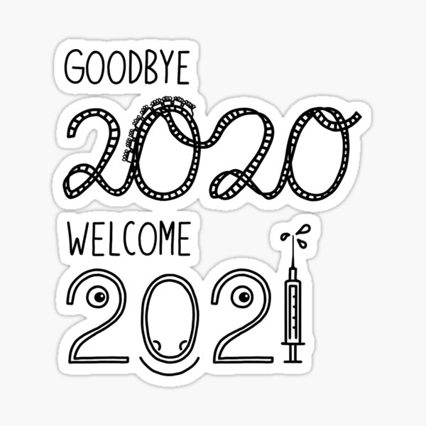 From 2020 to New Year 2021 Sticker
