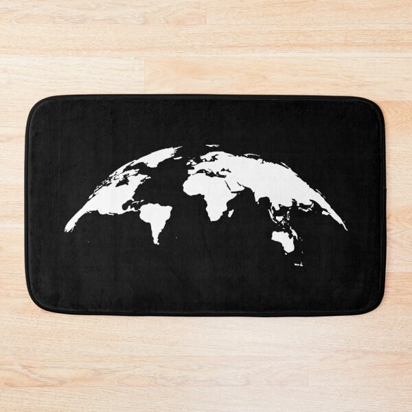 Item preview, Curved world map designed and sold by kanugi.