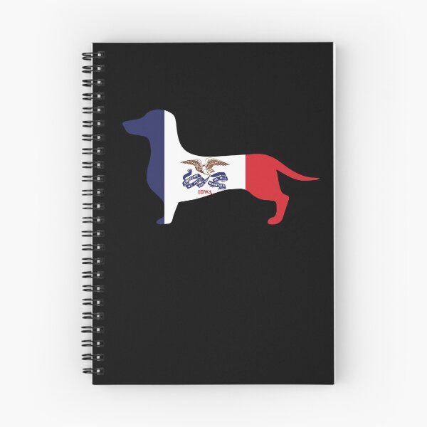 Item preview, Iowa Dachshund Flag designed and sold by Wienerful.