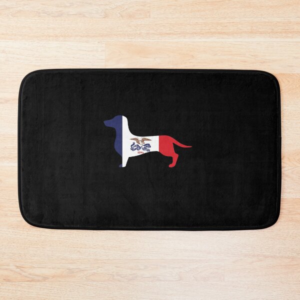 Item preview, Iowa Dachshund Flag designed and sold by Wienerful.