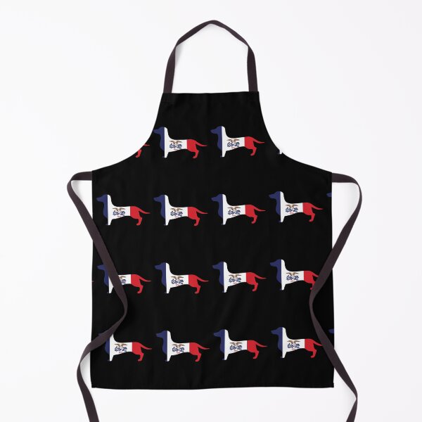 Item preview, Iowa Dachshund Flag designed and sold by Wienerful.