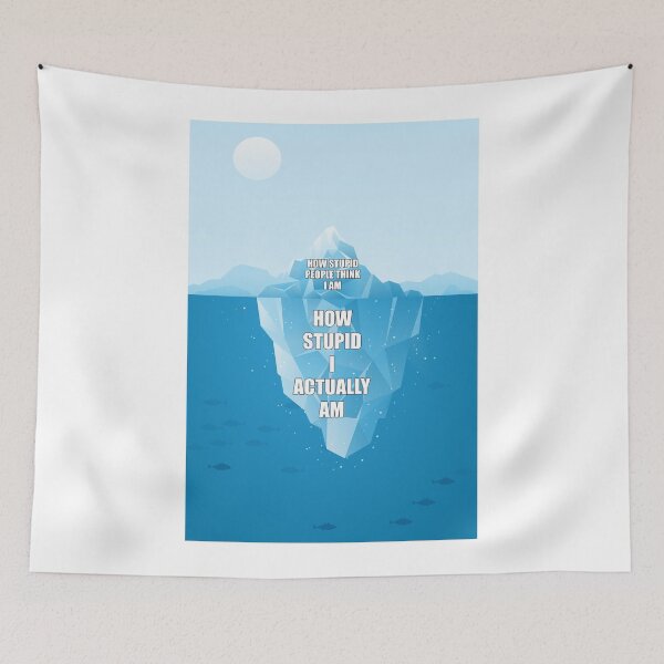 Item preview, I Am Stupid | Funny Iceberg Meme designed and sold by Minimalwiz.