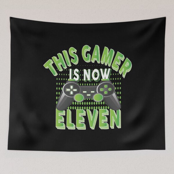 Item preview, This Gamer Is Now Eleven Years Old Boy Video Game Lover print designed and sold by Grabitees.