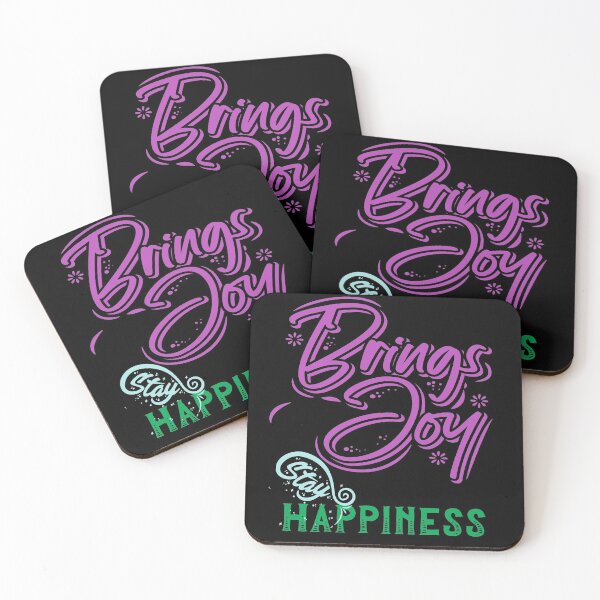 Item preview, Text Design Brings Joy - Stay Happiness designed and sold by DELMEO.