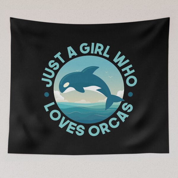Item preview, Just A Girl Who Loves Orcas designed and sold by Mariano Topno.