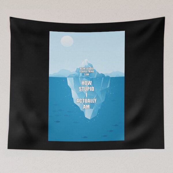Item preview, I Am Stupid | Funny Iceberg Meme designed and sold by Minimalwiz.