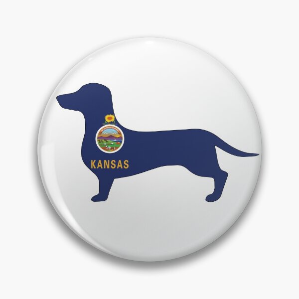 Item preview, Kansas Dachshund Flag designed and sold by Wienerful.