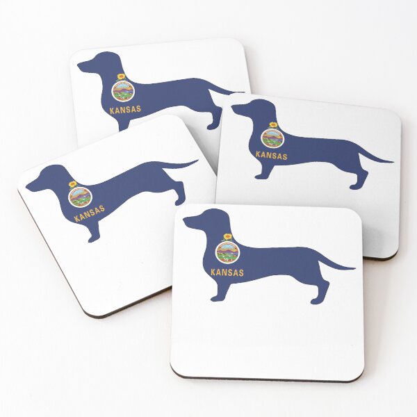 Item preview, Kansas Dachshund Flag designed and sold by Wienerful.