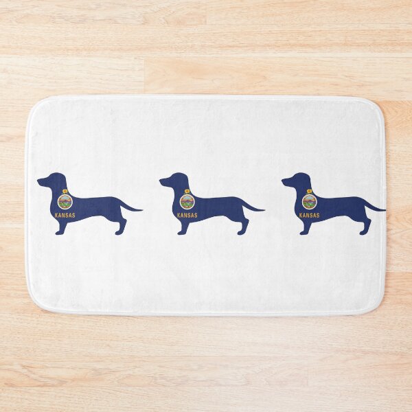 Item preview, Kansas Dachshund Flag designed and sold by Wienerful.