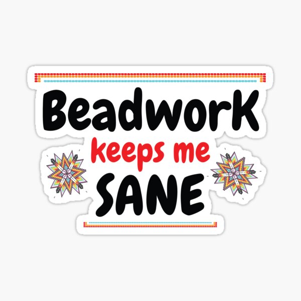 Item preview, Beadwork keeps me sane / beadwork lover gift idea / beadwork present / beadwork mom designed and sold by anodyle.